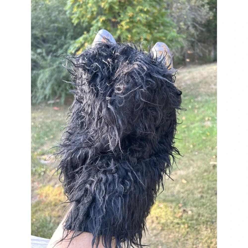 Werewolf mask halloween Black werewolf‎ mask adult size